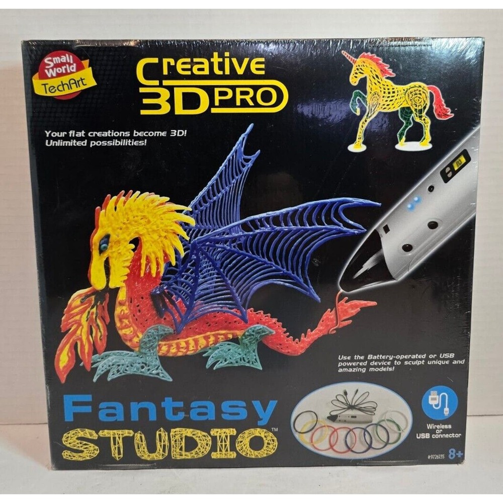 Creative 3D Pro Printing Pen Fantasy Studio New In Box